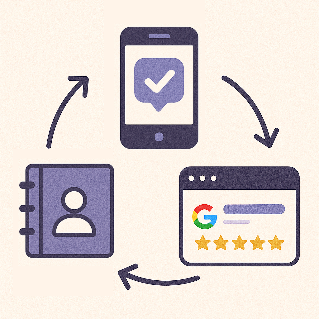 Review request workflow illustration